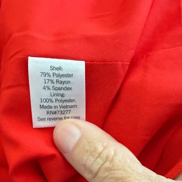 Nine West Vibrant Red Sleeveless Vest - Picture 6 of 6